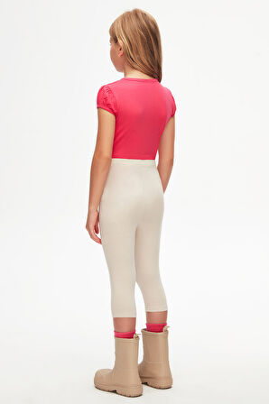 Taş Basic Kız Çocuk Diz Altı Tayt Kapri