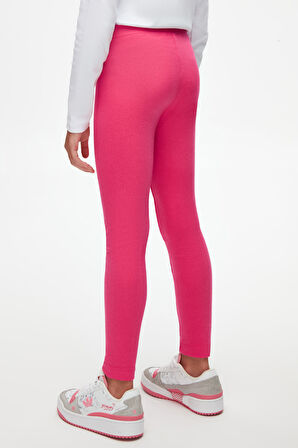 Fuşya Basic Kız Çocuk Kışlık Tayt