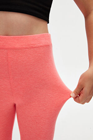 Fosfor Fuşya Basic Kız Çocuk Diz Altı Tayt Kapri