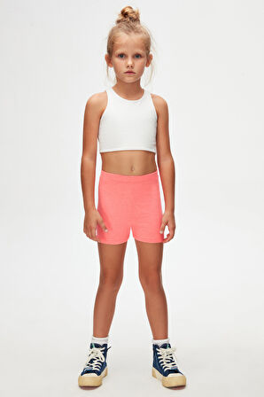 Fosfor Fuşya Basic Kız Çocuk Dans Şort