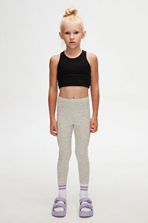 Ay Grisi Basic Kız Çocuk Yazlık Tayt