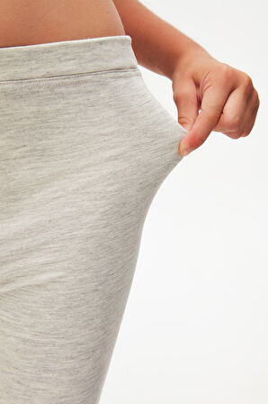 Ay Grisi Basic Kız Çocuk Diz Altı Tayt Kapri