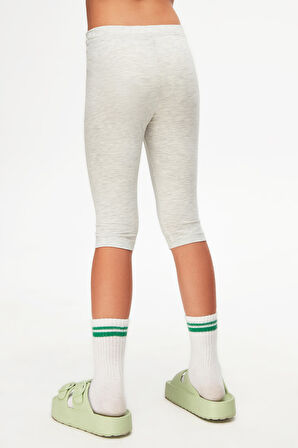 Ay Grisi Basic Kız Çocuk Diz Altı Tayt Kapri