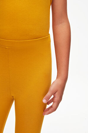 Hardal Basic Kız Çocuk Diz Altı Tayt Kapri