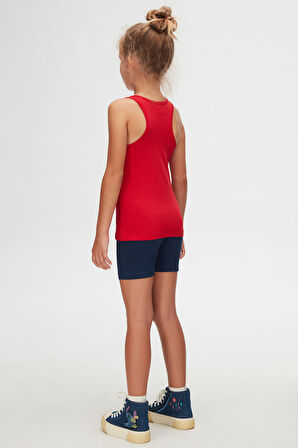 Açık Kırmızı Basic Kız Çocuk Yüzücü Atlet