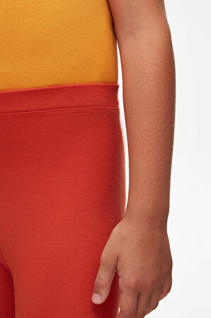 Kiremit Basic Kız Çocuk Yazlık Tayt