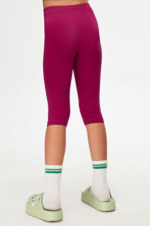 Mürdüm Basic Kız Çocuk Diz Altı Tayt Kapri