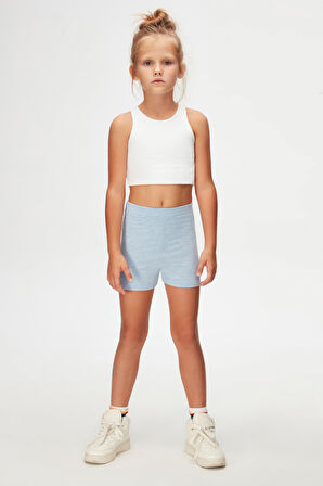 Mavi Melanj Basic Kız Çocuk Dans Şort