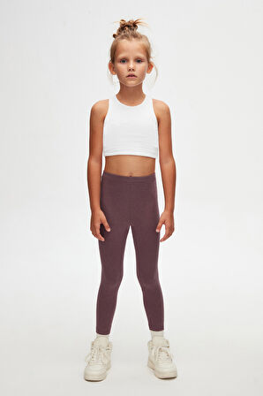 Soft Mor Basic Kız Çocuk Yazlık Tayt