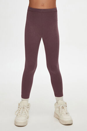 Soft Mor Basic Kız Çocuk Yazlık Tayt