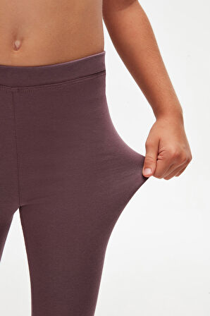 Soft Mor Basic Kız Çocuk Yazlık Tayt