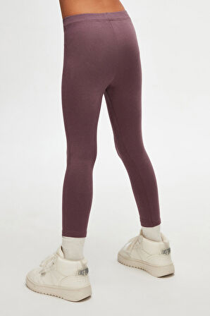 Soft Mor Basic Kız Çocuk Yazlık Tayt