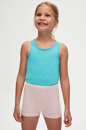 Uçuk pembe Basic Kız Çocuk Dans Şort