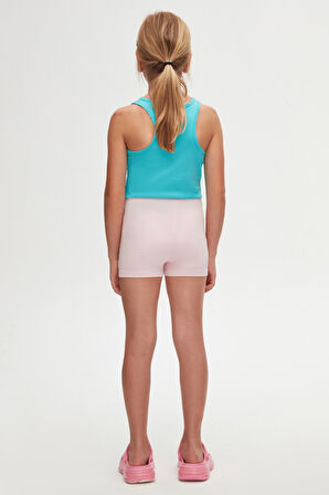 Uçuk pembe Basic Kız Çocuk Dans Şort