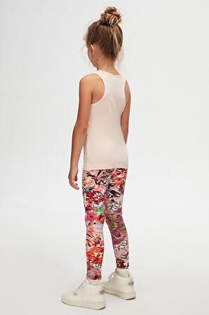 Açık Pudra Basic Kız Çocuk Yüzücü Atlet