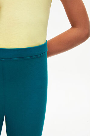 Koyu Petrol Basic Kız Çocuk Yazlık Tayt