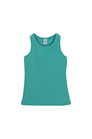 Açık Petrol Basic Kız Çocuk Yüzücü Atlet