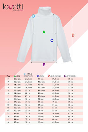Siyah Basic Kız Çocuk Çıtçıtlı Tam Balıkçı Yaka Şardonlu Kışlık Uzun Kollu Tişört
