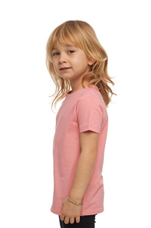 Somon Basic Unisex Çocuk Sıfır Yaka Kısa Kollu Tişört