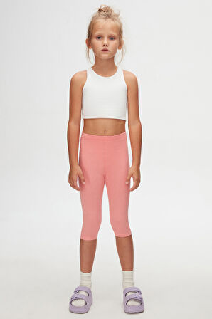 Somon Basic Kız Çocuk Diz Altı Tayt Kapri