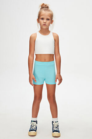 Cam Göbeği Basic Kız Çocuk Dans Şort