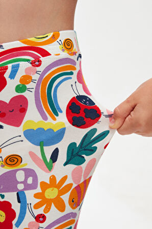 Little Friends Kız Çocuk Desenli Yazlık Tayt