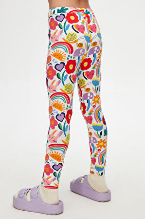 Little Friends Kız Çocuk Desenli Yazlık Tayt