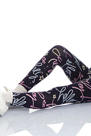 Hey Dude Kız Çocuk Desenli Yazlık Tayt