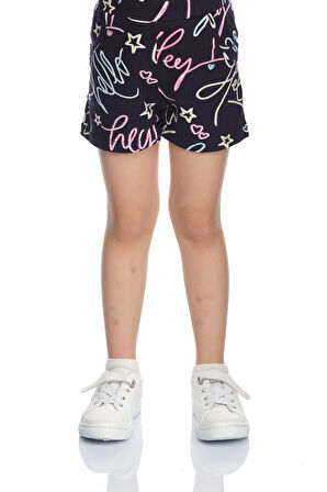 Hey Dude Kız Çocuk Desenli Cepli Şort