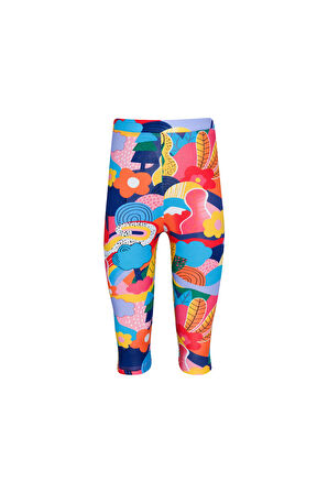Sunny Garden Kız Çocuk Desenli Diz Altı Tayt Kapri
