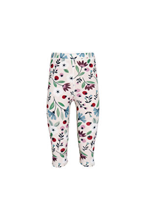 Fairy Garden Kız Çocuk Desenli Diz Altı Tayt Kapri