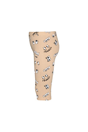 Always Happy Kız Çocuk Desenli Diz Altı Tayt Kapri