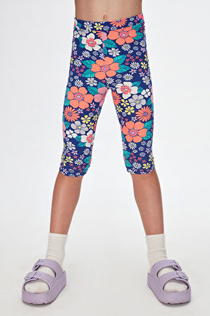 Neon Garden Kız Çocuk Desenli Diz Altı Tayt Kapri