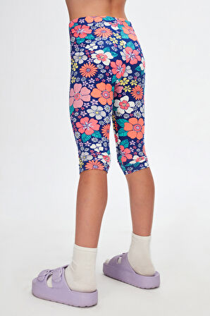 Neon Garden Kız Çocuk Desenli Diz Altı Tayt Kapri