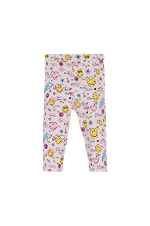 Friendly Smile Kız Çocuk Desenli Diz Altı Tayt Kapri
