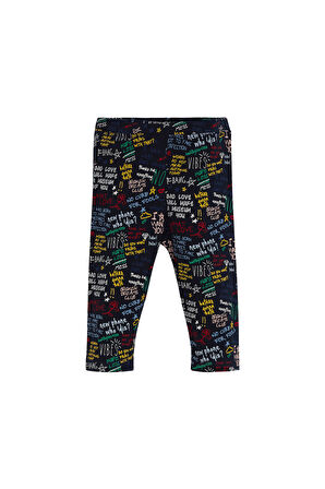 Broken Dreams Kız Çocuk Desenli Diz Altı Tayt Kapri