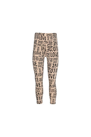 Lovely Letters Kız Çocuk Desenli Yazlık Tayt