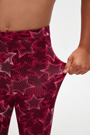 Pointing Stars Kız Çocuk Desenli Yazlık Tayt