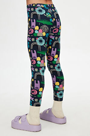 Cutouts Animal Kız Çocuk Yazlık Desenli Tayt