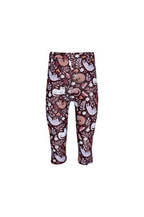 Kız Çocuk Lazy Cat Desen Kapri