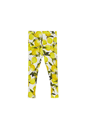 Lemon Breeze Kız Çocuk Baskılı Yazlık Tayt