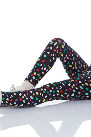 Cutouts Shape Kız Çocuk Desenli Yazlık Tayt