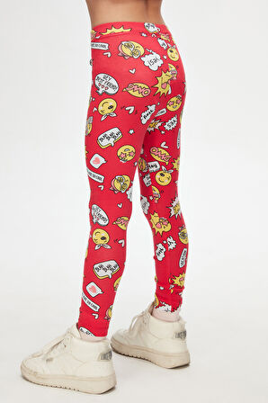 So Cool Kız Çocuk Desenli Yazlık Tayt