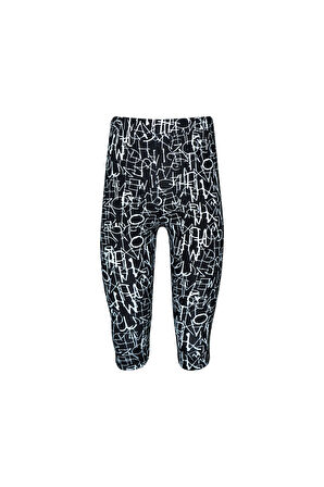 Dark Letters Kız Çocuk Desenli Diz Altı Tayt Kapri