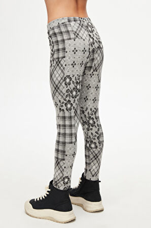 Cranky Kız Çocuk Örme Kışlık Desenli Tayt