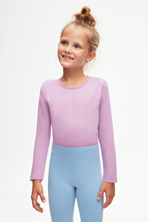 Koyu Mavi Basic Kız Çocuk Kışlık Tayt