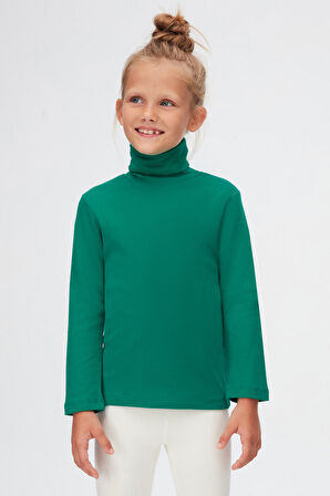 Yeşil Kız Çocuk Tam Balıkçı Badi