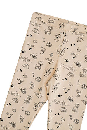 Kız Çocuk Summer Dream Desen Tayt