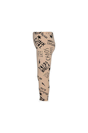 Punk Gırl Kız Çocuk Desenli Yazlık Tayt