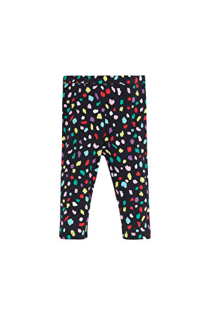 Cutouts Shape Kız Çocuk Desenli Diz Altı Tayt Kapri